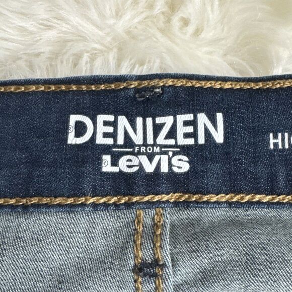 Denizen High Rise Jegging Jeans 7/28 Dark Blue Stretch Juniors Measures 27 x 27 - Picture 3 of 9